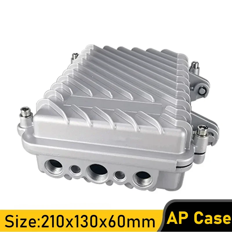 AP Wireless Bridge Case for Communication Base Station Device Waterproof Box Metal Shell for Outdoor Long Range Network Amplifie