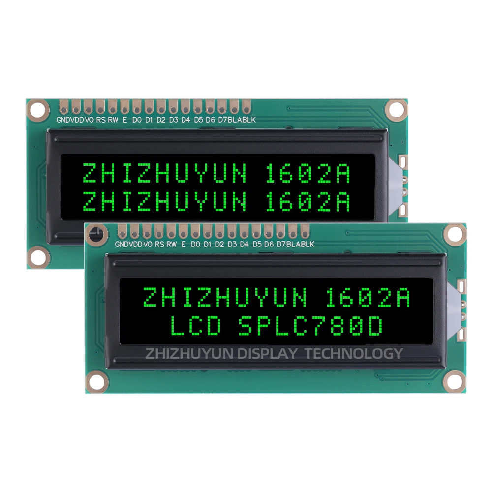 1602A Characters BTN Black Film Red And Yellow Characters English LCD Screen High Brightness Screen Quality Assurance lcd display module display module