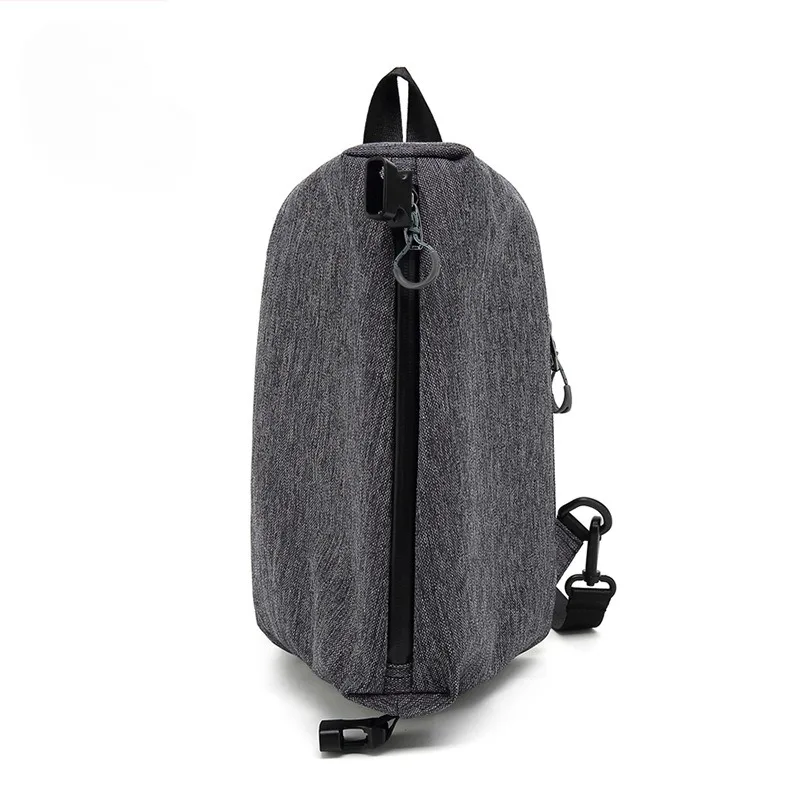 Korean Version Men's Retro Shoulder Bag with Large Capacity Simple and Fashionable Casual Chest Bag Outdoor Sports Backpack