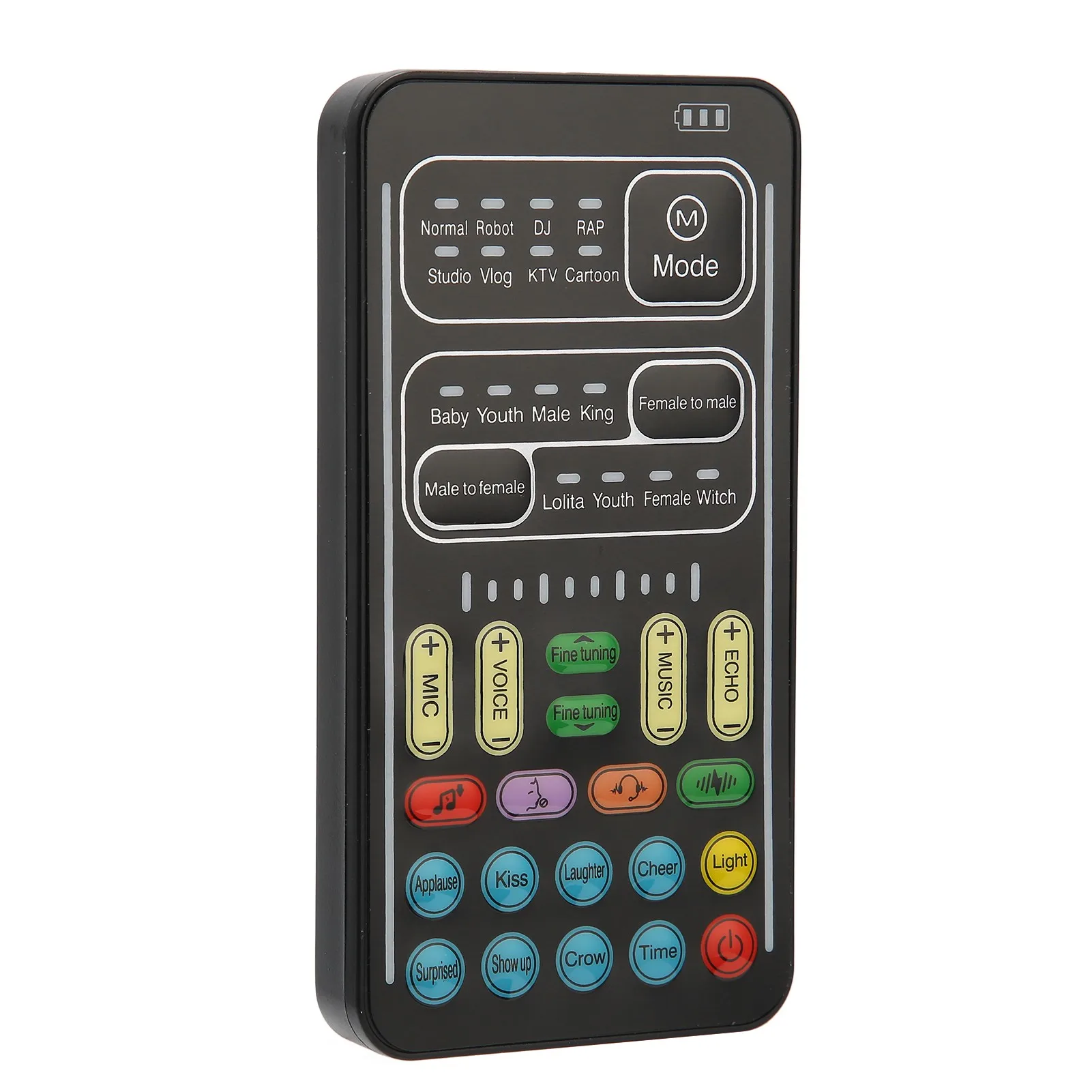 보이스 체인저 PC 450mah 5V 다기능 휴대용 사운드 체인저 미니 사운드 카드 (휴대폰, 컴퓨터, 게임기기 I9용)