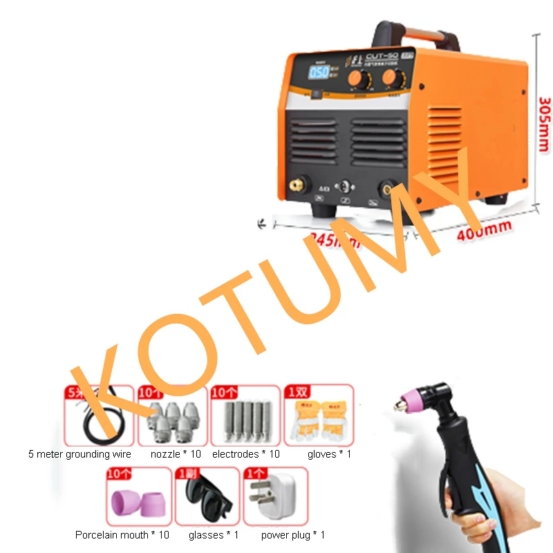 Air Plasma Cutter CUT-40/50 Iron/Steel/Galvanized Sheet Cutting Tools 220V 6MM 12MM  Metal Cutting Work Built-In Air Compressor 2