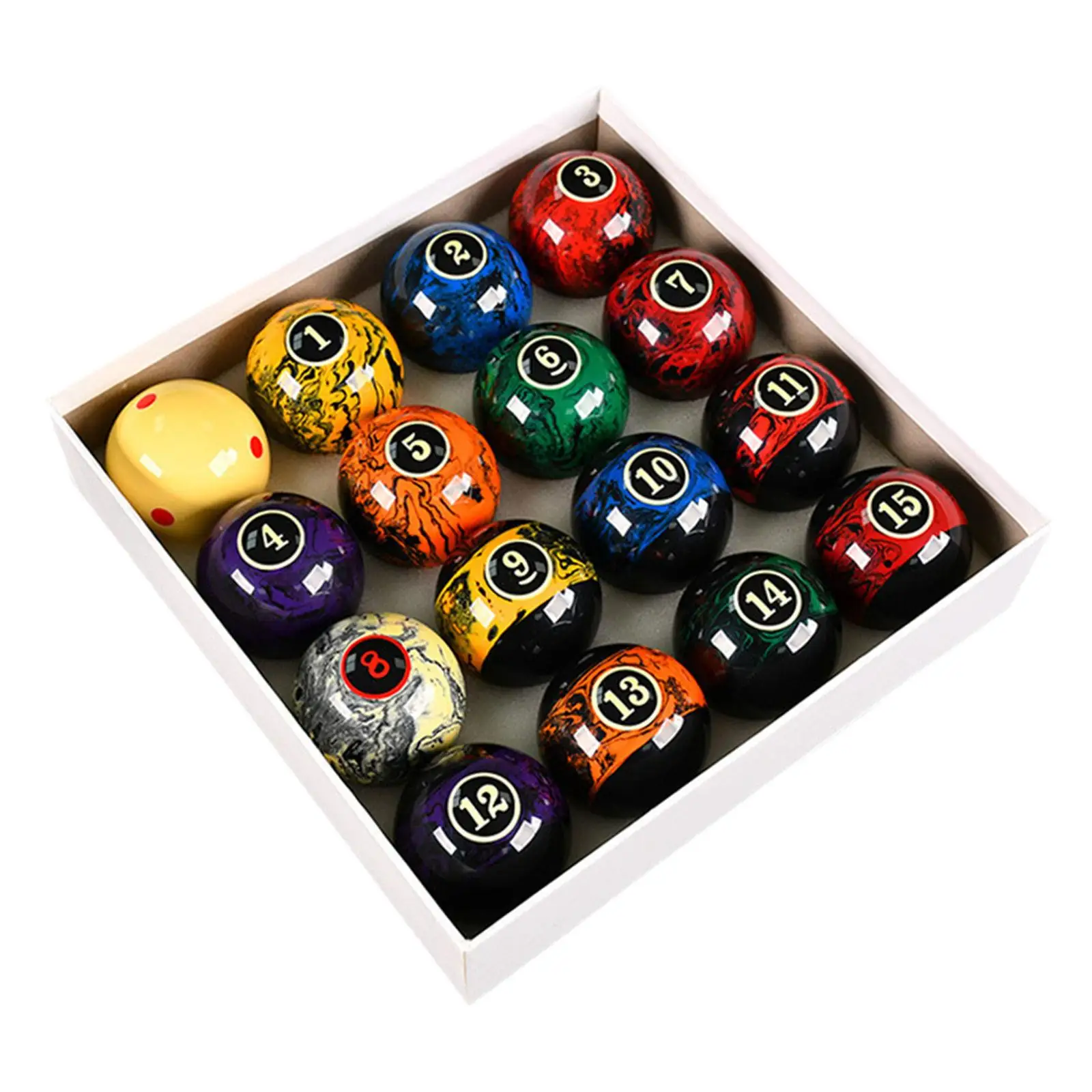 16 Pieces Billiard Balls Pool Table Balls for Game Rooms Recreation Game 16 Pieces Billiard Balls Pool Table Balls for Game Rooms Recreation Game