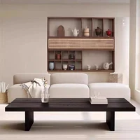 Wabi Sabi Table basse minimaliste moderne à la mode rustique Rectangle Table basse neutre éclectique Mobilier Maison meubles de maison 6
