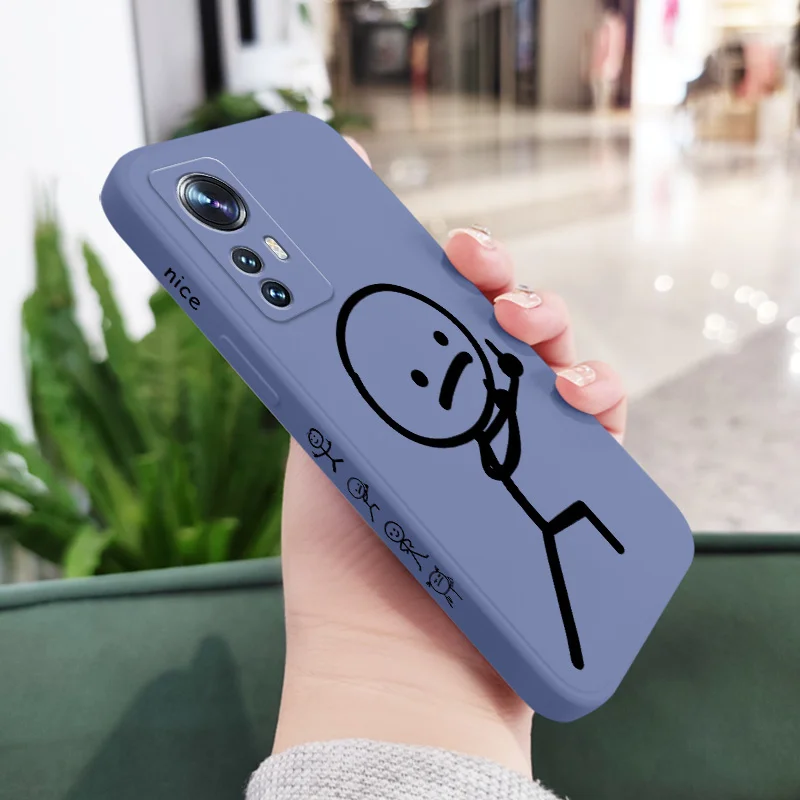 Line Man Liquid Silicone Phone Case for Xiaomi - Premium Protection and Style