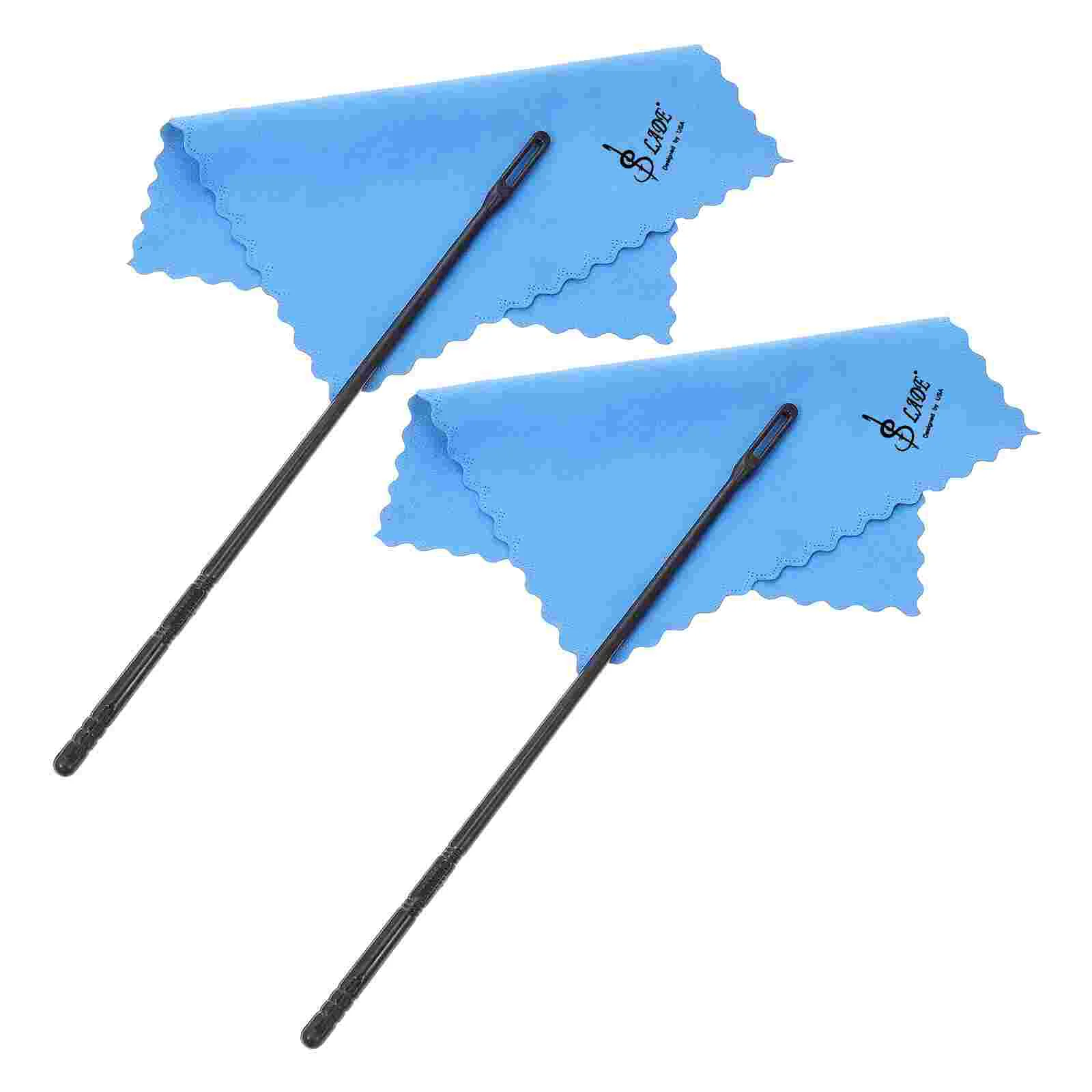 

Flute Cleaning Rod Cloth Combination Set Practical Cleaner Wind Instrument Cleaning Probe Rod Accessories Kit
