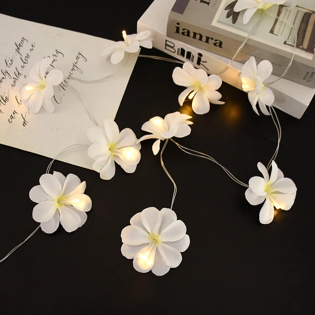 White Vellum Paper Flower Garland