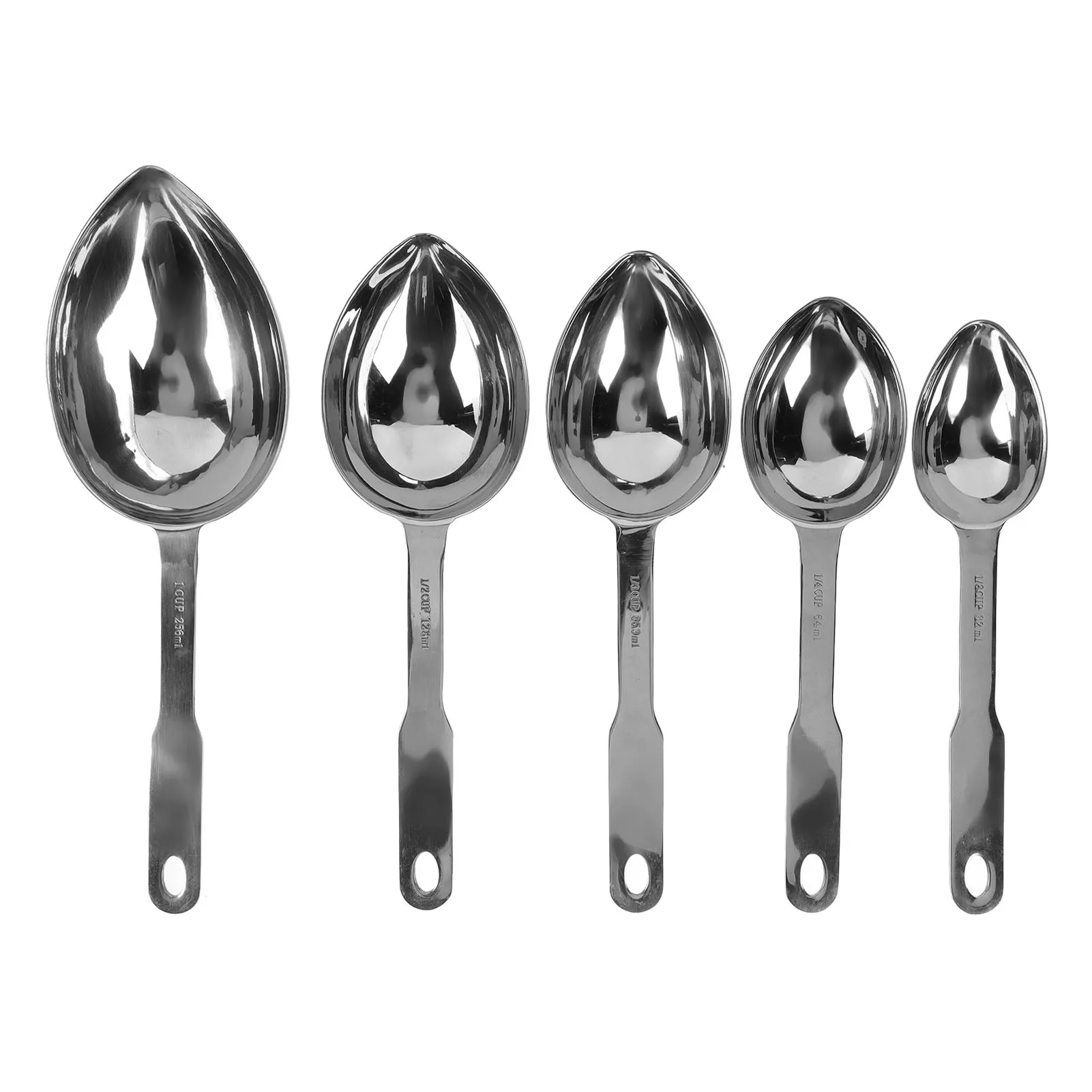 Spoon Dishwasher Safe Long Handle Spoon Rounded Edges One Piece Molding Bright Surface Stainless Steel for Kitchen