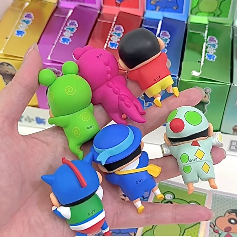 Shin-Chan Collectible Animation Figurine - Cute Blind Box Toy for Mobile Phone Decoration