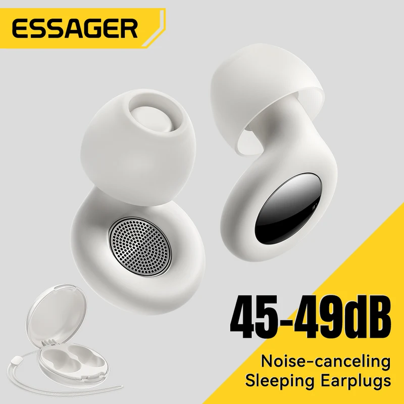 ESSAGER Noise Cancelling Ear Plugs for Sleeping Soft