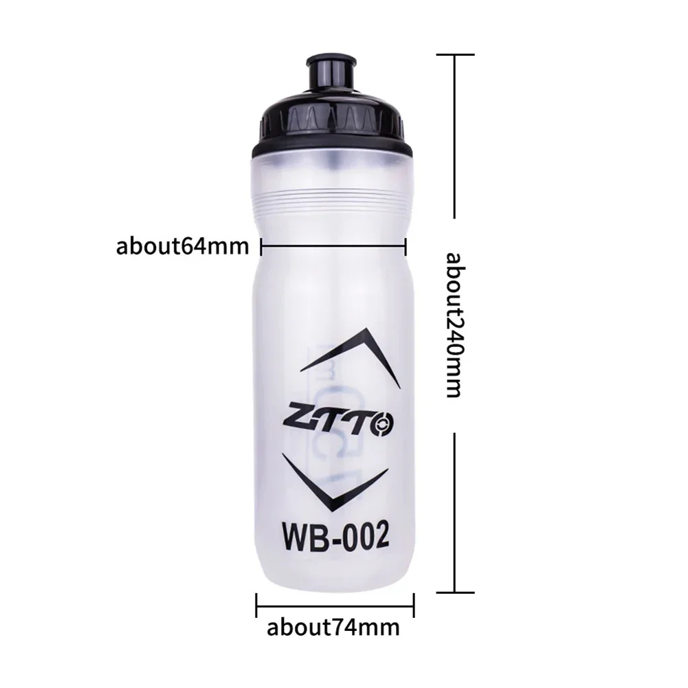 Bike Water Bottle Water bottle Silicone PP White black Bicycle Cycling Mountain Sporting 1pc 240*74*74mm 750ml Drink