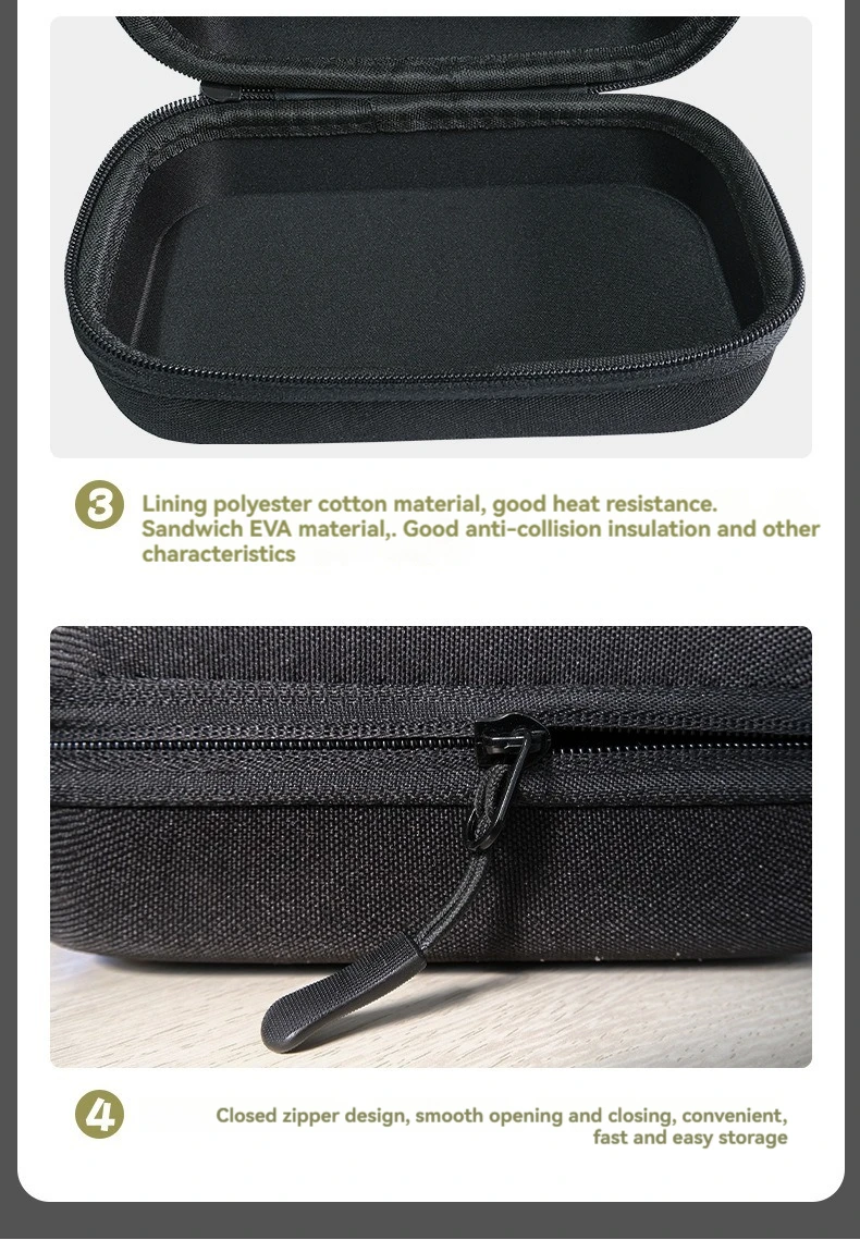 CAMPINGMOON Quadratische EVA Stoßfeste Isolierte Outdoor Picknick Lunchbox Aufbewahrungstasche Bento-Tasche – Detail 6