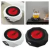 Mini Electric Stove Versatile Portable Coffee Electric Tea Boiler Cooktop Single Burner for Offices Camping Car Tea Rooms Picnic 4
