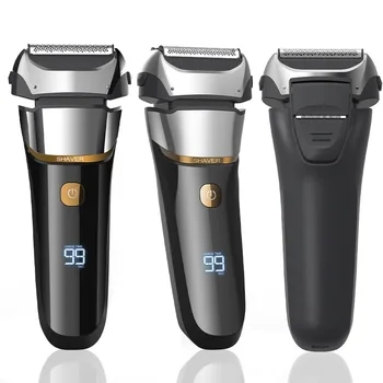 Rasoio elettrico 4D per uomo Ricaricabile Barba Rasoio Trimmer Macchina Per Barbiere USB Tipo-C Ricaricabile Impermeabile FK-608 1