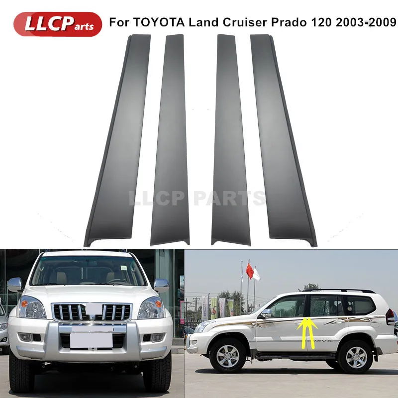 Voor Toyota Voor Land Cruiser Voor Prado FJ120 120 2003-2009 Spatlappen Spatborden Voor- Of Achterspatborden OE Styled Molded Spatborden Fender ( Color : Front Rear