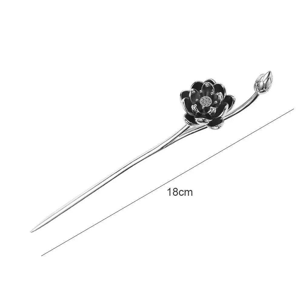 Antike Perlen Blumen Haarnadel Chinesischer Stil Metall Stab_voghion.com