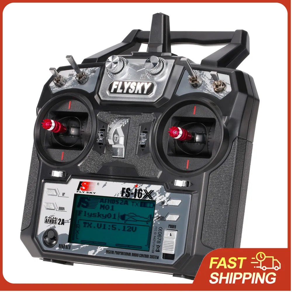 Radiocommande FS-i6X 6 canaux 2.4GHz AFHDS 2A avec récepteur iA6B - Simulateur RC