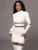 Mesh Patchwork Perspective Long Sleeve Dress For Women's Tight Fit Midi Female Dress Fashion Street Party Club Vestidos