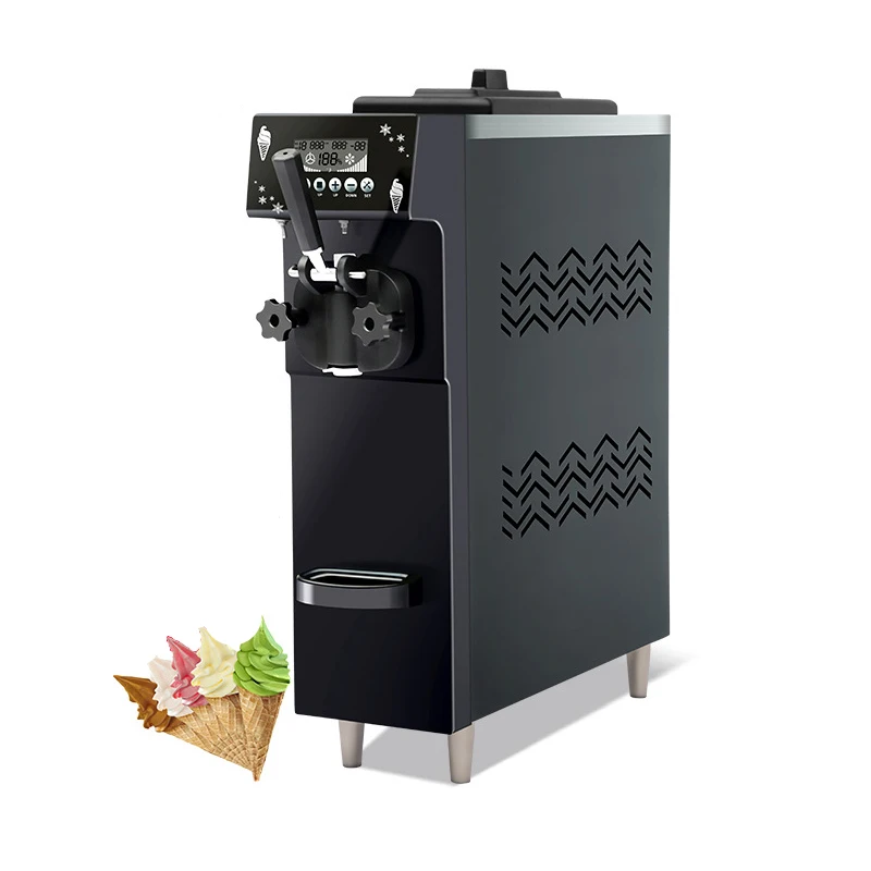 

Commercial Small Vertical Soft Ice Cream Machine Single Flavor Fruit Ice Cream Roll Maker Yogurt Making Vending Machine