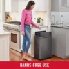 Elite Stainless Steel Slim Sensor Trash Can, 11.8-Gallon, Batteries Included, Charcoal, Wastebasket for Home/Kitchen/ 2