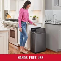 Elite Stainless Steel Slim Sensor Trash Can, 11.8-Gallon, Batteries Included, Charcoal, Wastebasket for Home/Kitchen/ 2