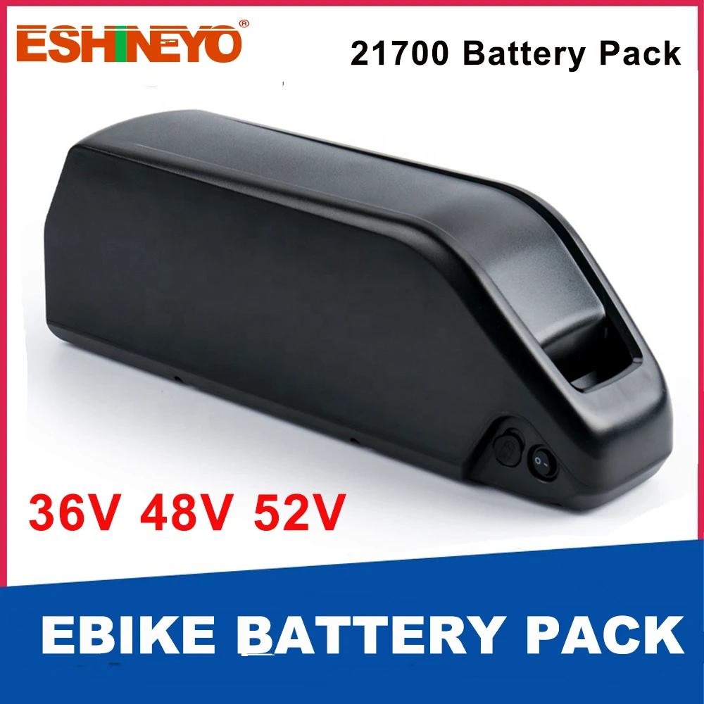 Rifornimento Della Fabbrica 36V 48V 52V 20Ah Polly 4C 5C Down Tube Ebike Pacco Batteria Li-Ion 21700 Celle Batterie Per Biciclette Elettriche 750W 100
