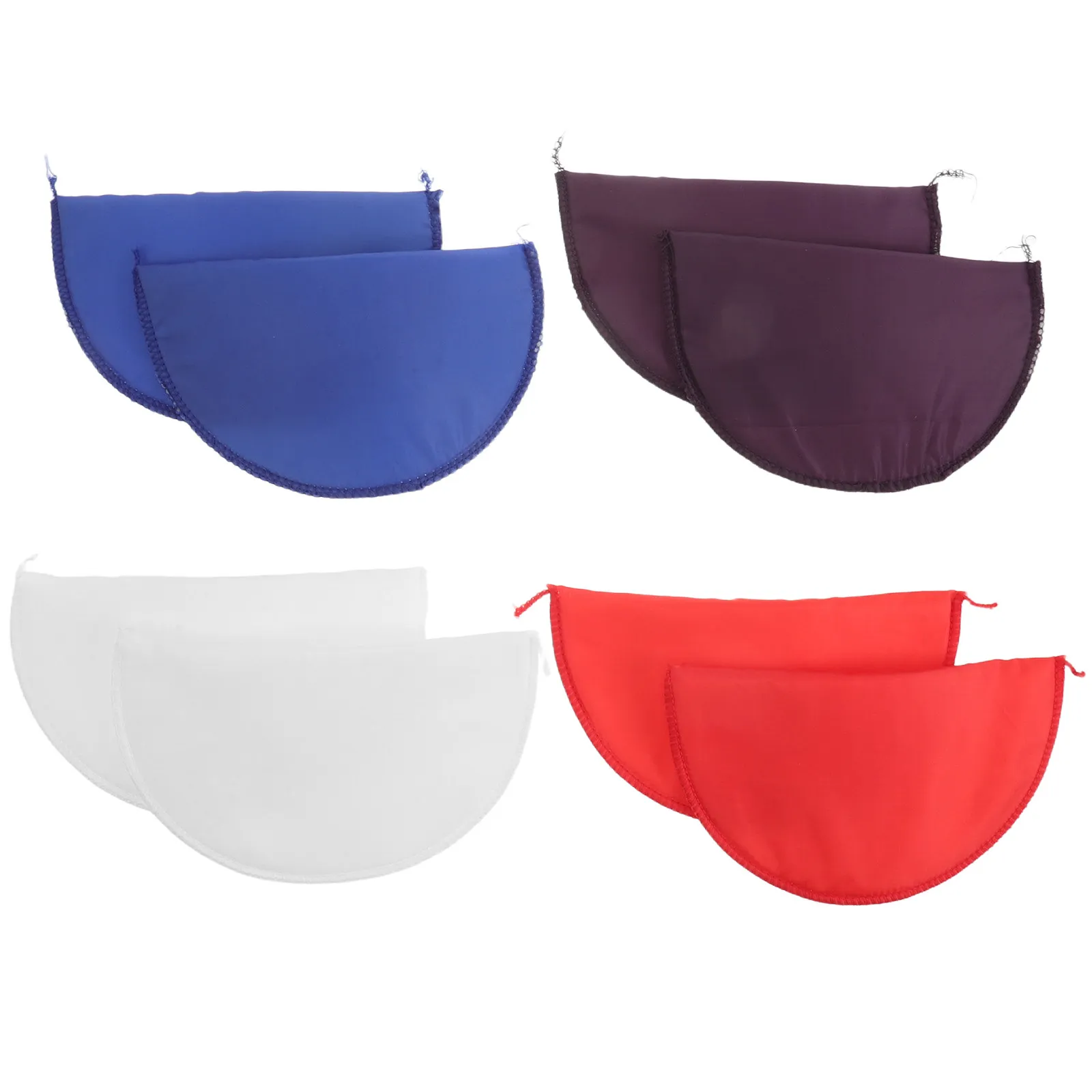 4 쌍의 어깨 패드 커버 스폰지 여성용 범용 바느질 패드 블레이저 정장 코트 자켓 의류