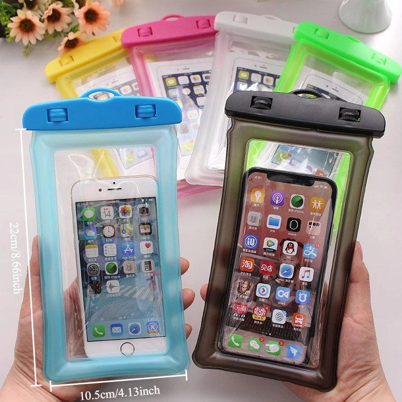 Air Bag Waterproof Bag for Swimming Underwater Photography Diving IPhone Water Proof Cover Suitable for 99% of Mobile Phones