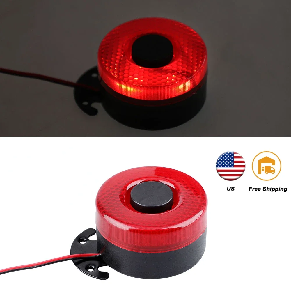 DC 12V-24V 105dB 비프 리버스 경고음 에어 혼 경고 사이렌 6가지 사운드 신호 백업 알람 레드 LED 포함 자동차 보트 트럭용