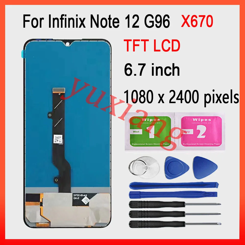 6.7 For Infinix Note 12 X663C X663D Note12 X663 LCD Display Touch