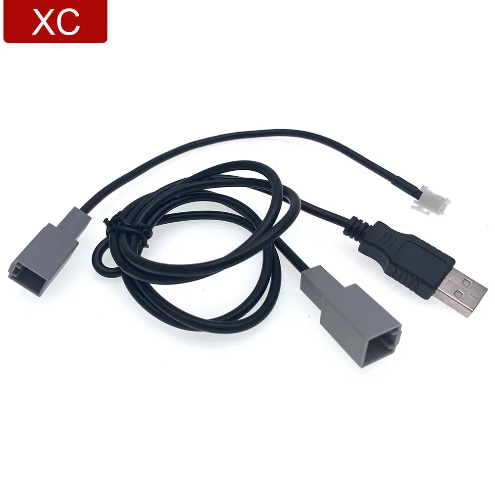 Car Radio USB Transfer Data Wire Harness Connection Adapter Cable For