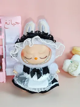 Alternative view of 7cm Labubu Keychain Maidsuit Set