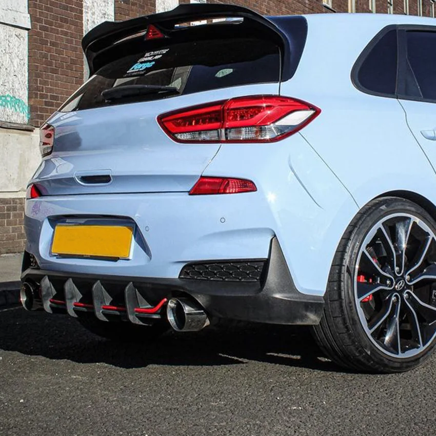 

For Modern I30n Mk3 Hatchback 2017-2019 Rear Lip Air Blade Spoiler Rear Blade Modification