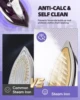 Steam iron, double-layer fast heating ceramic bottom plate, clothing iron, self-closing, adjustable precise thermostat dial 6