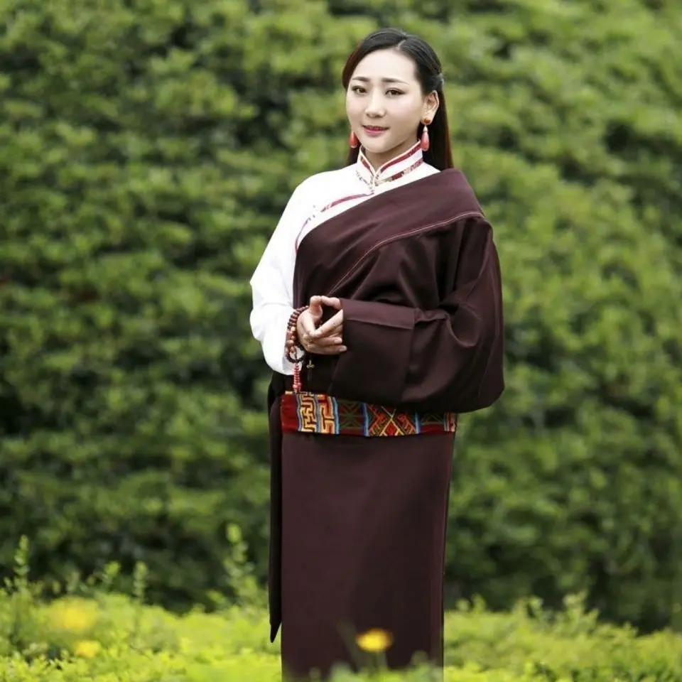 New women's clothing Tibetan robe Kangba ethnic clothing single-piece women's