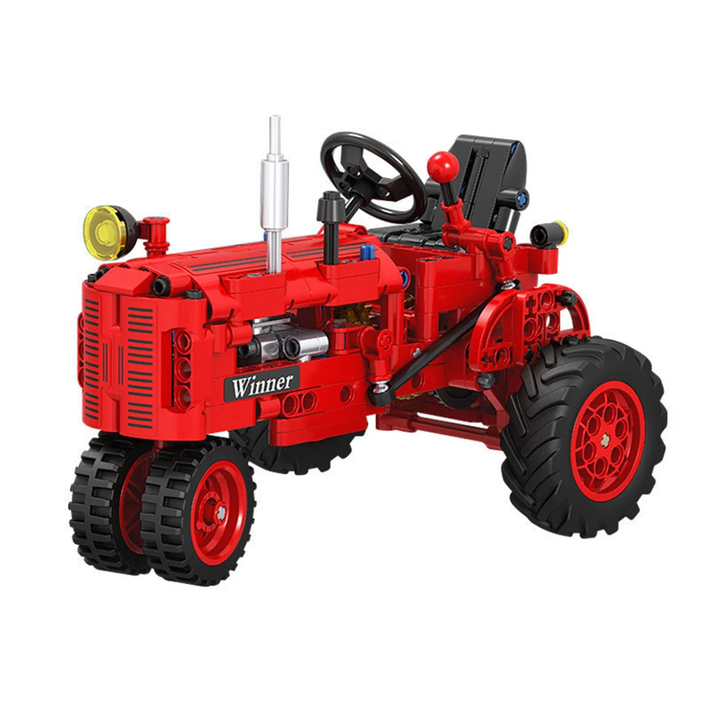 Классические строительные блоки конструктор для трактора сборные модели блоков