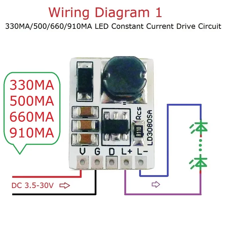 ������ ���ܴٿ� HB LED ����̹� ��� LD3080SA ������ ������Ʈ 660MA�� DC-DC �� ������ ���, ���ܴٿ� HB L