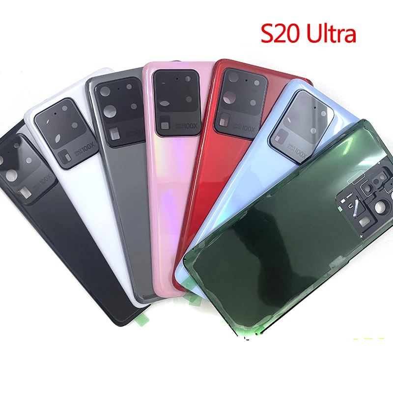 하우징 유리 커버 배터리 후면 커버 카메라 렌즈, 삼성 갤럭시 S20 울트라 S20U G988 S20 G980 S20 플러스 S20 + G985