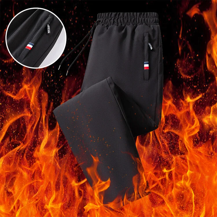 Calça de lã grossa masculina YAPU, calça