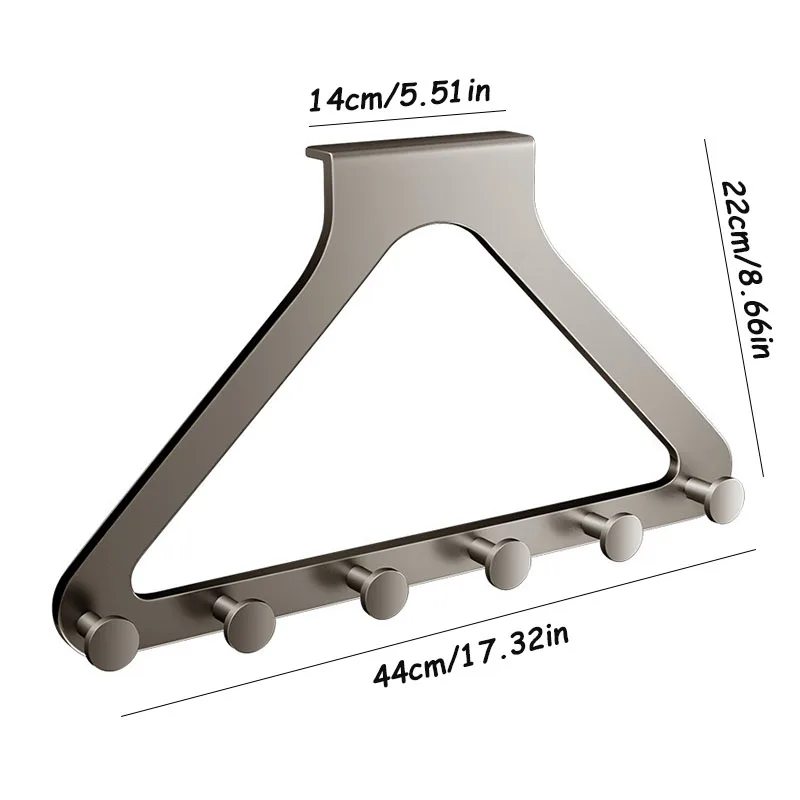 Triangular Door Hook Wall Mounted Punch-Free Hanger Traceless Clothes Hook for Coats Hats & Bags storage hook,door hook