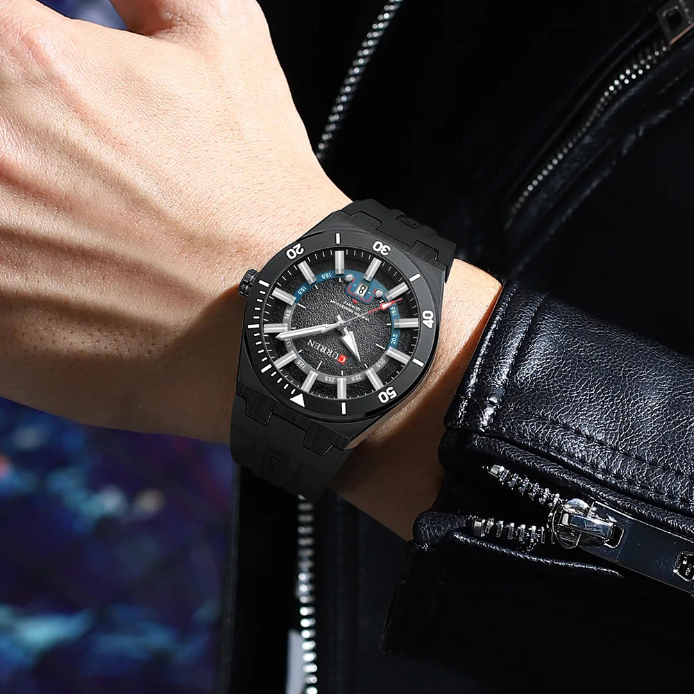 Mens Watches Analog Quartz Sports Unisex 30M Waterproof Watch for Men Military Time with Second Hand Glowing Easy to Read Dial - 6