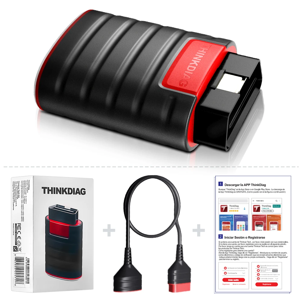Thinkcar ThinkDiag ü ý  , 16 , 1   Ʈ, OBD2 ĳ, Ƽ ׽Ʈ ECU ڵ, 2 