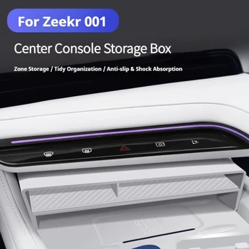 Scatola portaoggetti per console centrale auto per Zeekr 001 2021-2025, sotto lo schermo della console centrale