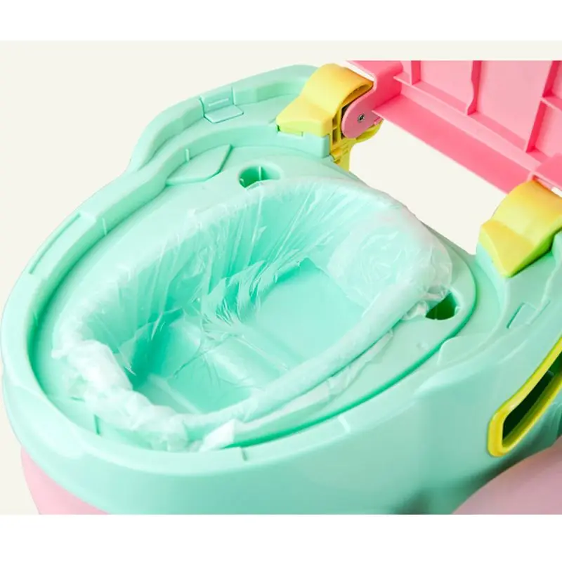5 Roll/50 Pcs Universal Potty Training Toilet for Seat Bin Bags Travel Potty Liners Potty Diaper Bags Potty Training 4