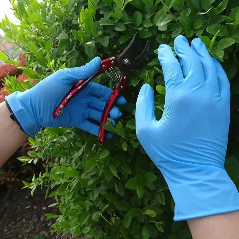 10pcs Nitrile Gloves Kitchen Disposable Latex Gloves Laboratory Protective Household Cleaning Black disposable gloves disposable nitrile gloves disposable plastic gloves kitchen cleaning gloves