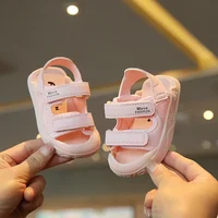Summer Soft Bottom Children Sandals 1-4 Y Baby Boy Girl Beach Shoes Anti-kick Protection Head Toddler Functional Sandals G12183 3
