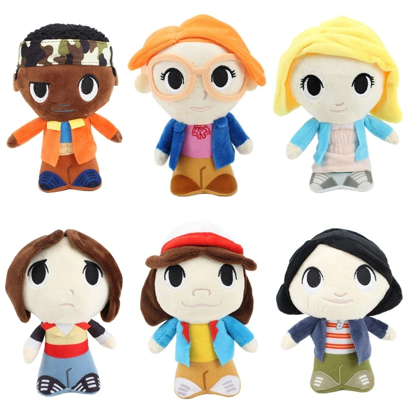 Nuevo juguete de peluche Things Q Ver. Figura de dibujos animados de Eleven Barb Dustin Lucas Will Mike, muñecos de peluche suaves, regalos de Navidad para | - AliExpress