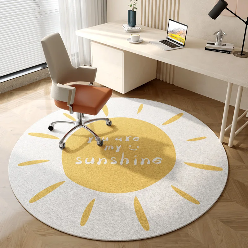 Floor Protector Round Rug For Office Chair VIKAMA Round Computer