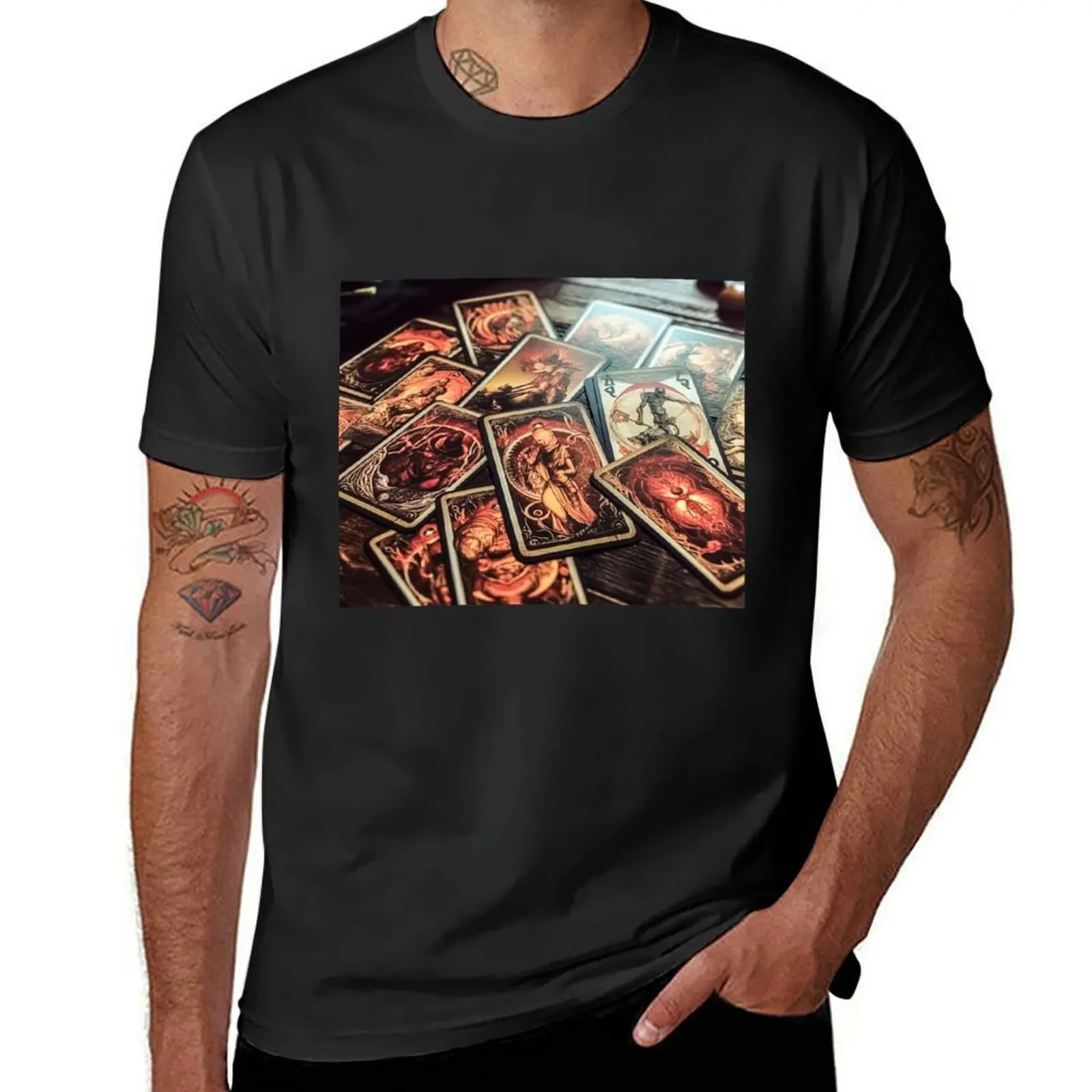 

Tarot a la carte T-Shirt customs anime oversizeds tops men graphic t shirts