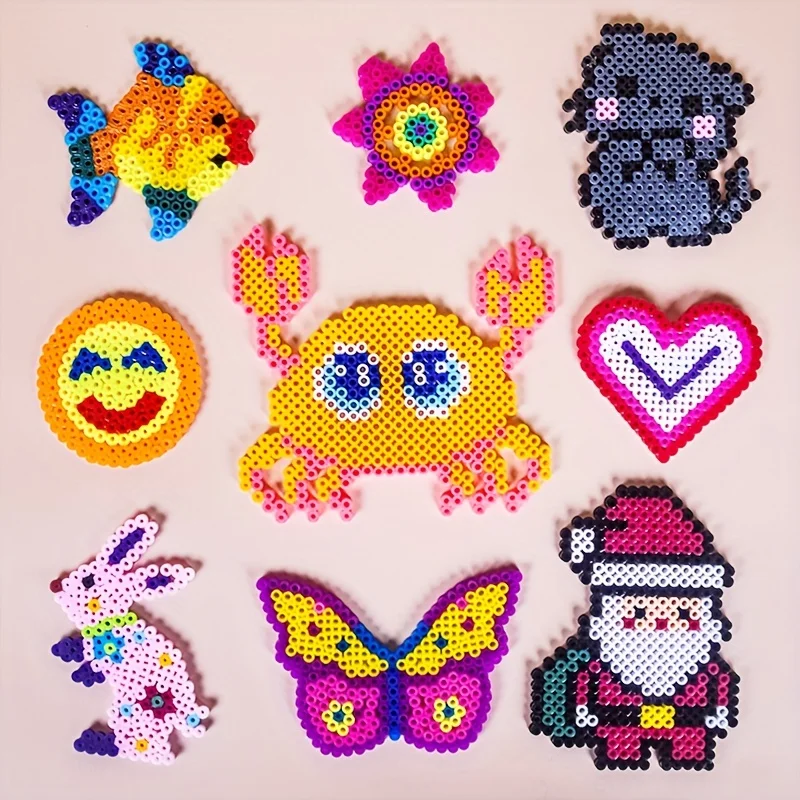 48 Colors 5mm /2.6mm Set Iron Melting Beads Pixel Art Puzzle for Kids Hama Beads Diy 3D Puzzles Handmade Gift Fuse Beads Toy 4