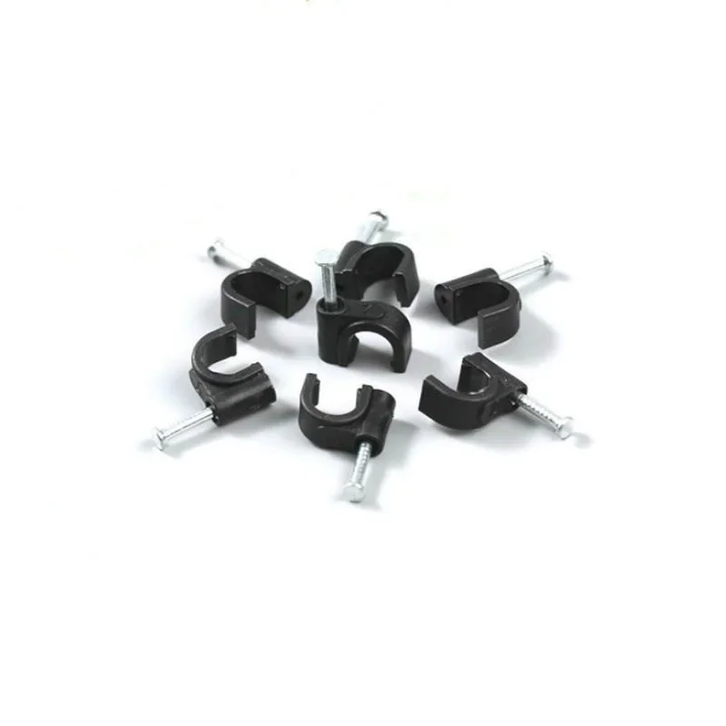 200PCS/LOT Round Square Pin-Line Plastic Clamping Cable Holder Wire Plastic Clamping Wire Clasp 4mm 6mm 8mm 10mm